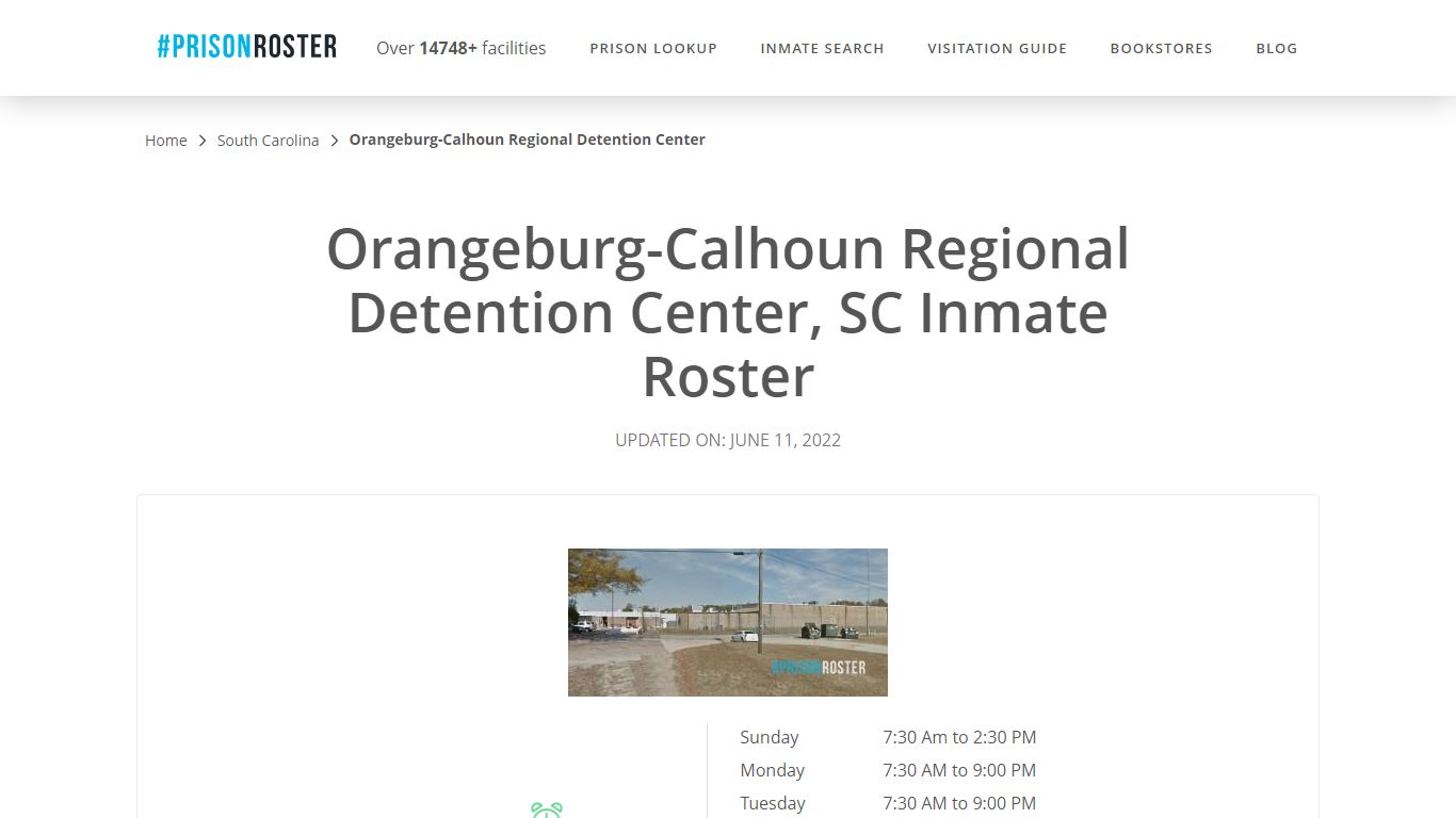 Orangeburg-Calhoun Regional Detention Center - Inmate Locator